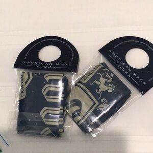 Seagram Volga bandanna blue/cream new lot of 2